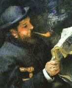 Pierre-Auguste Renoir Portrat Claude Monet France oil painting artist